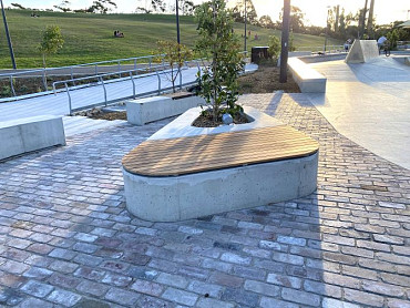 Sydney Park - Skate Park - Plinth Seating